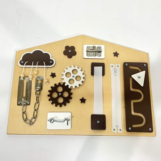 Mazais dīvāna busy board - Mājiņa 30x40 cm