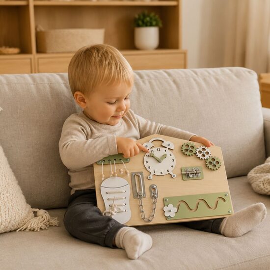 Mazais dīvāna busy board - Mājiņa 30x40 cm